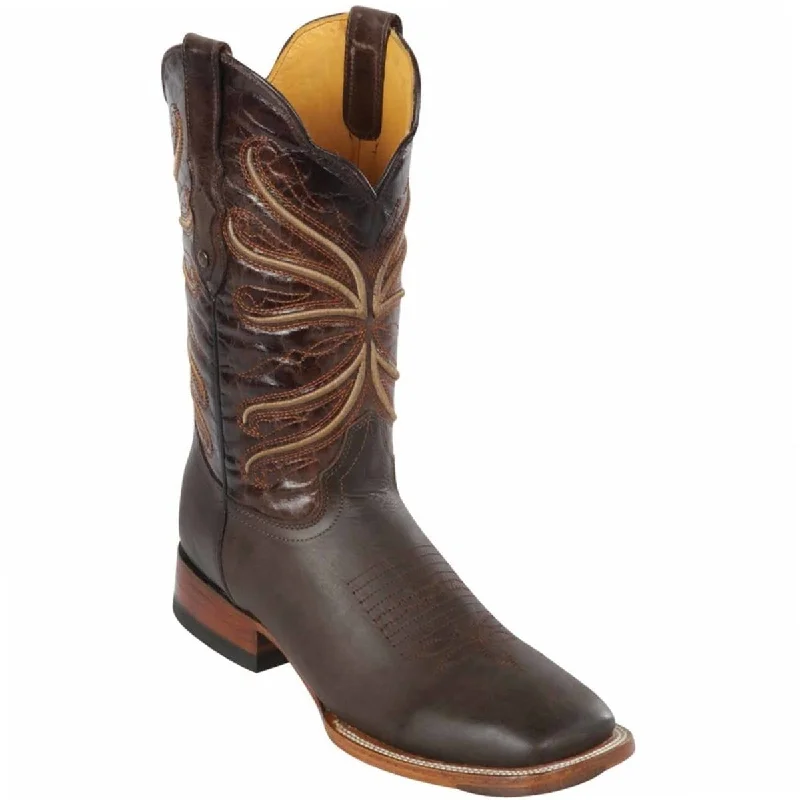 Men's western boots with a high - quality leather upper and a suede liningMen's Quincy Wide Square Toe Boot Q822A5494 Men's western boots with a high - quality leather upper and a suede liningMen's Quincy Wide Square Toe Boot Q822A5494