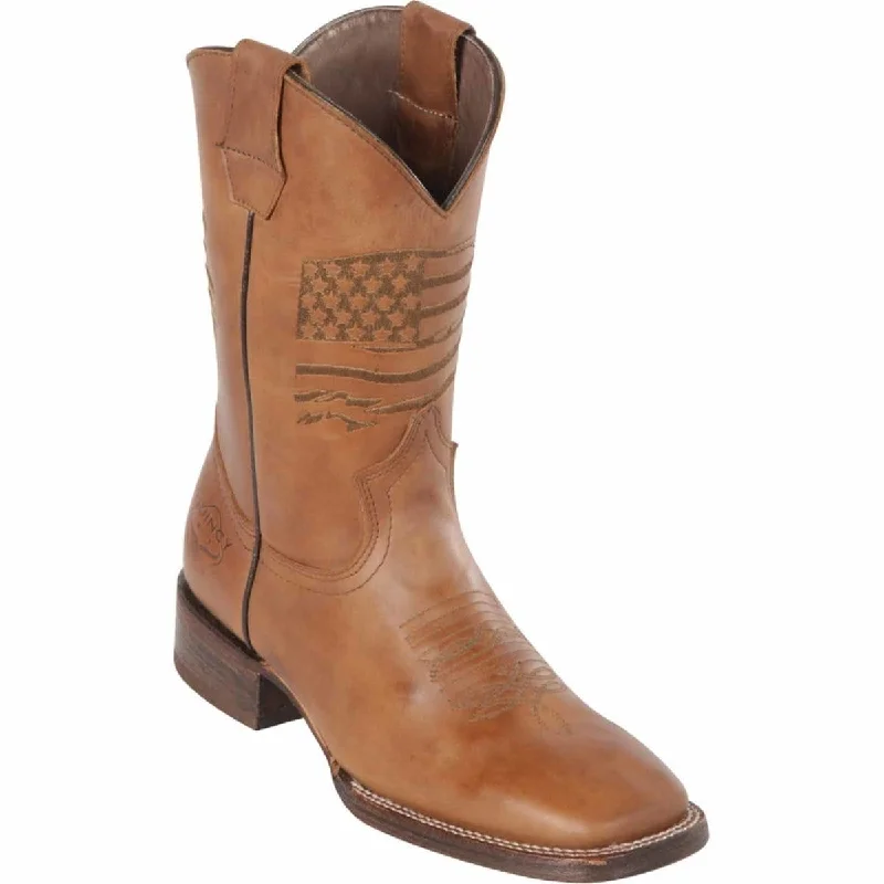 Western - style men's boots with intricate tooling and stitchingMen's Quincy Wide Square Toe Boot Q822A8359 Western - style men's boots with intricate tooling and stitchingMen's Quincy Wide Square Toe Boot Q822A8359