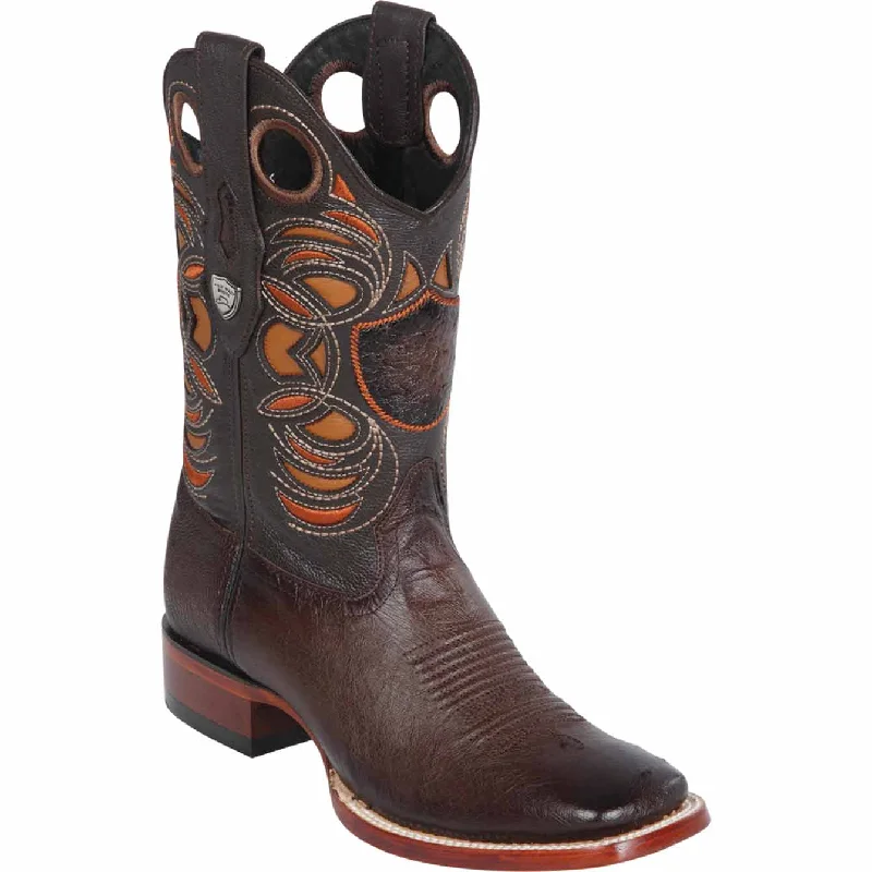 Men's genuine leather western boots with a snake - skin inlayMen's Wild West Smooth Ostrich Ranch Toe Boot 28249716 Men's genuine leather western boots with a snake - skin inlayMen's Wild West Smooth Ostrich Ranch Toe Boot 28249716