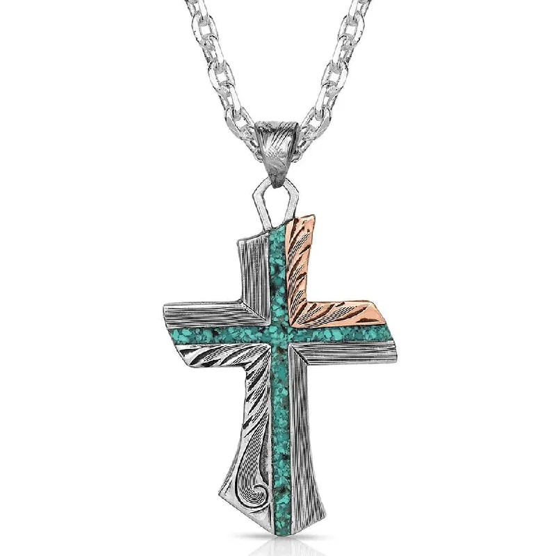 Men's western boots with a rubber sole for traction on various surfacesInner Light Turquoise Cross Necklace Men's western boots with a rubber sole for traction on various surfacesInner Light Turquoise Cross Necklace