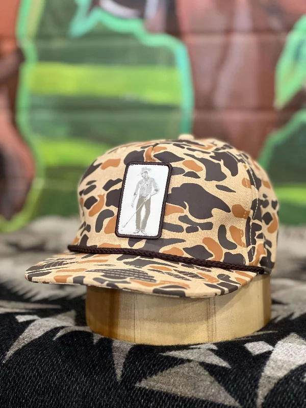 Men's western boots with a distressed leather finish for a rugged lookOutpost Sandbagger Camo Rope Cap Men's western boots with a distressed leather finish for a rugged lookOutpost Sandbagger Camo Rope Cap