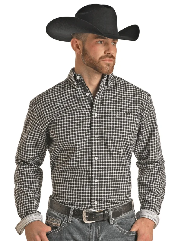 Men's western boots in a rich brown or black leatherPanhandle RMB2S02827 Mens Long Sleeve Button Down Western Shirt Black Men's western boots in a rich brown or black leatherPanhandle RMB2S02827 Mens Long Sleeve Button Down Western Shirt Black