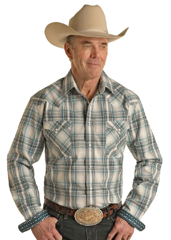 Men's western boots with a high - heeled design and a pointed toePanhandle RMN2S02820 Mens Rough Stock Snap Long Sleeve Shirt Teal Men's western boots with a high - heeled design and a pointed toePanhandle RMN2S02820 Mens Rough Stock Snap Long Sleeve Shirt Teal