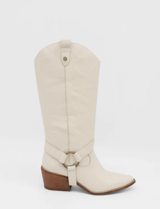 Men's western boots with a rubber sole for traction on various surfacesPenelope western cowboy convertible boots off white leather womens shoes Men's western boots with a rubber sole for traction on various surfacesPenelope western cowboy convertible boots off white leather womens shoes