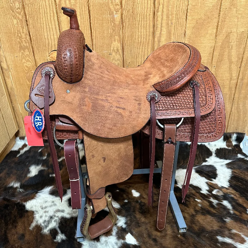 Men's western boots with a traditional western boot silhouette and a polished shineHR Saddlery 16 inch Ranch Cutter Men's western boots with a traditional western boot silhouette and a polished shineHR Saddlery 16 inch Ranch Cutter