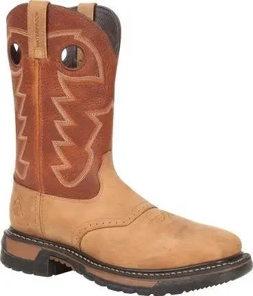 Alligator - embossed men's western boots for a bold statementRocky Men’s Original Ride Steel Toe Waterproof Western Boot RKYW041 Alligator - embossed men's western boots for a bold statementRocky Men’s Original Ride Steel Toe Waterproof Western Boot RKYW041