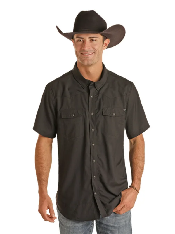 Men's western boots with a leather sole and a heel guardRock & Roll Denim BMN3S02400-BLK Mens Ripstop Short Sleeve Snap Shirt Black Men's western boots with a leather sole and a heel guardRock & Roll Denim BMN3S02400-BLK Mens Ripstop Short Sleeve Snap Shirt Black