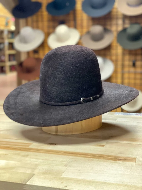 Men's western boots with a high - heeled design and a pointed toeRodeo King | 10X Black Cherry Grizzly Felt Cowboy Hat Men's western boots with a high - heeled design and a pointed toeRodeo King | 10X Black Cherry Grizzly Felt Cowboy Hat