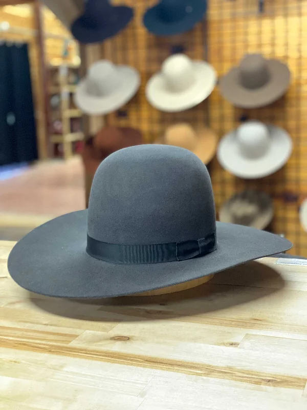 Men's western boots in a rich brown or black leatherRodeo King | 7X Charcoal 12 Ligne Band Felt Cowboy Hat