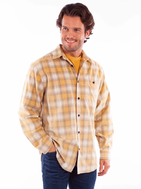 Men's western boots with a silver - toned hardware and accentsScully 5357-NAT Mens Corduroy Long Sleeve Plaid Shirt Natural Men's western boots with a silver - toned hardware and accentsScully 5357-NAT Mens Corduroy Long Sleeve Plaid Shirt Natural
