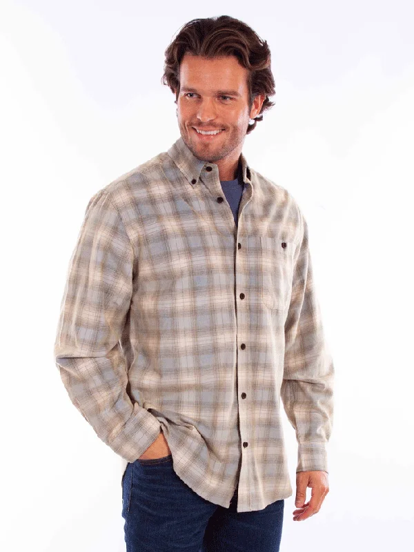Men's western boots with a leather lining and a padded insoleScully 5358-BTN Mens Corduroy Long Sleeve Plaid Shirt Blue Tan Men's western boots with a leather lining and a padded insoleScully 5358-BTN Mens Corduroy Long Sleeve Plaid Shirt Blue Tan