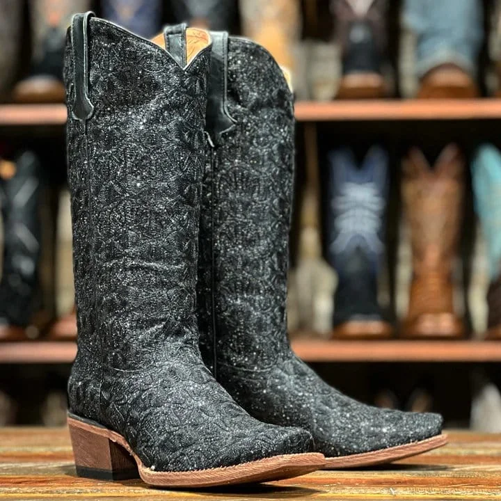 Men's western boots with a leather sole and a heel guardTanner Mark Women's Tara Leather Square Toe Boots Black TML381 Men's western boots with a leather sole and a heel guardTanner Mark Women's Tara Leather Square Toe Boots Black TML381