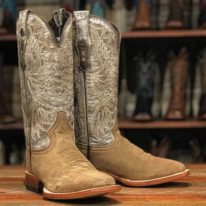 Men's western boots with a high - quality leather upper and a suede liningTanner Mark Women's The Mollee Square Toe Leather Boots Brown TML207076 Men's western boots with a high - quality leather upper and a suede liningTanner Mark Women's The Mollee Square Toe Leather Boots Brown TML207076