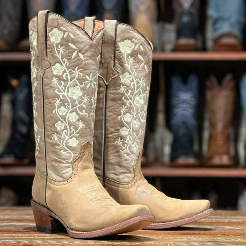 Men's western boots with a rubber sole for traction on various surfacesTanner Mark Women's Turin Square Toe Leather Boots Crazy Brown TML200759 Men's western boots with a rubber sole for traction on various surfacesTanner Mark Women's Turin Square Toe Leather Boots Crazy Brown TML200759
