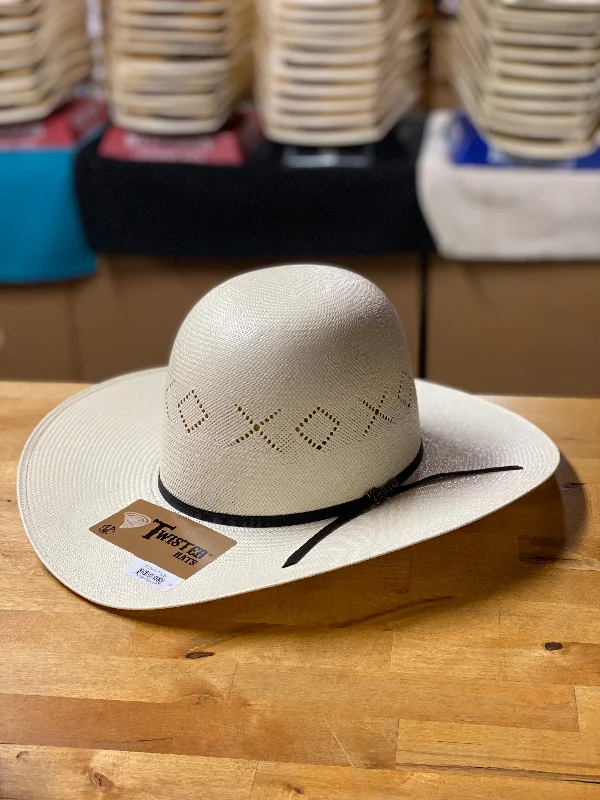 Men's western boots with a rubber sole for traction on various surfacesTwister | Open Crown 4" XO-Vent Shantung Straw Hat Men's western boots with a rubber sole for traction on various surfacesTwister | Open Crown 4" XO-Vent Shantung Straw Hat