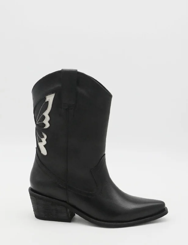 Men's western boots with a rubber sole for traction on various surfacesWoodstock western cowboy boots in black leather womens shoes Men's western boots with a rubber sole for traction on various surfacesWoodstock western cowboy boots in black leather womens shoes