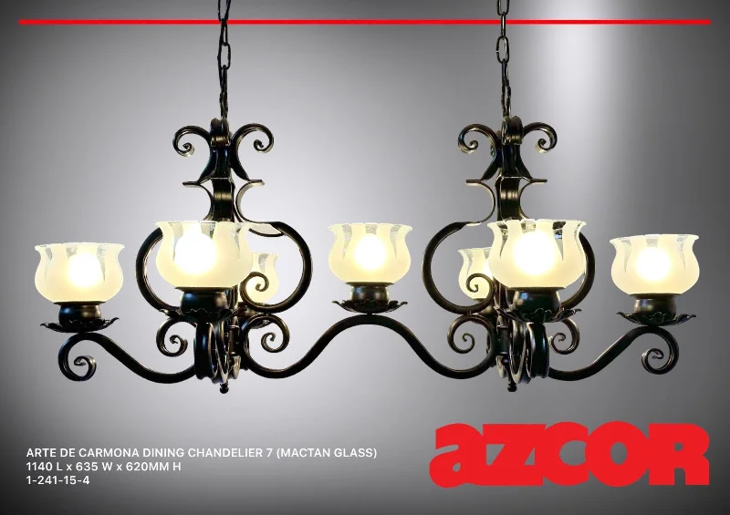 Chandeliers for Living Rooms to Create a Focal PointArte De Carmona Chandelier 7 Dining (Mactan Glass)