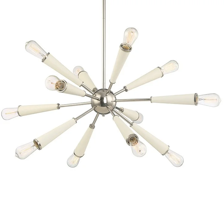 Chandeliers with Candle - Style Bulbs for a Classic AestheticZodiac Twelve-Light Chandelier