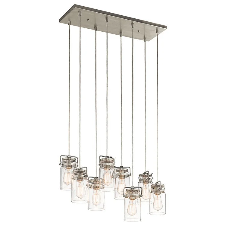 Chandeliers for Dining Rooms to Set the Mood for MealsBrinley Eight-Light Linear Chandelier