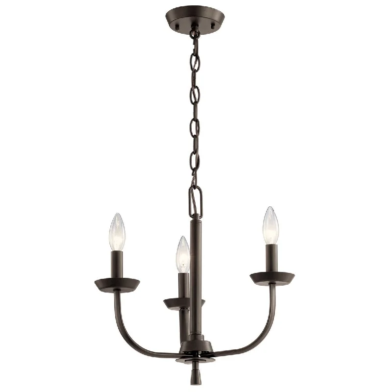 Chandeliers with Adjustable Arms for Directional LightingKennewick Three Light Mini Chandelier