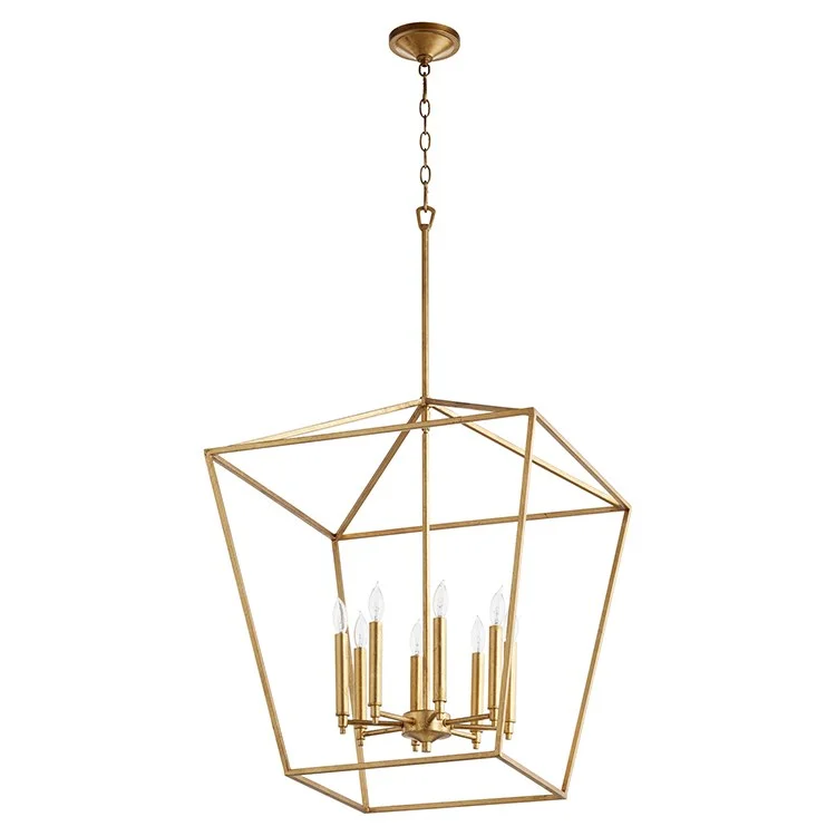 French Country Chandeliers with a Romantic AuraGabriel Eight-Light Foyer Pendant