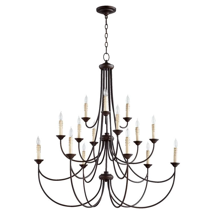 Small Chandeliers for Compact RoomsBrooks Fifteen-Light Three-Tier Chandelier