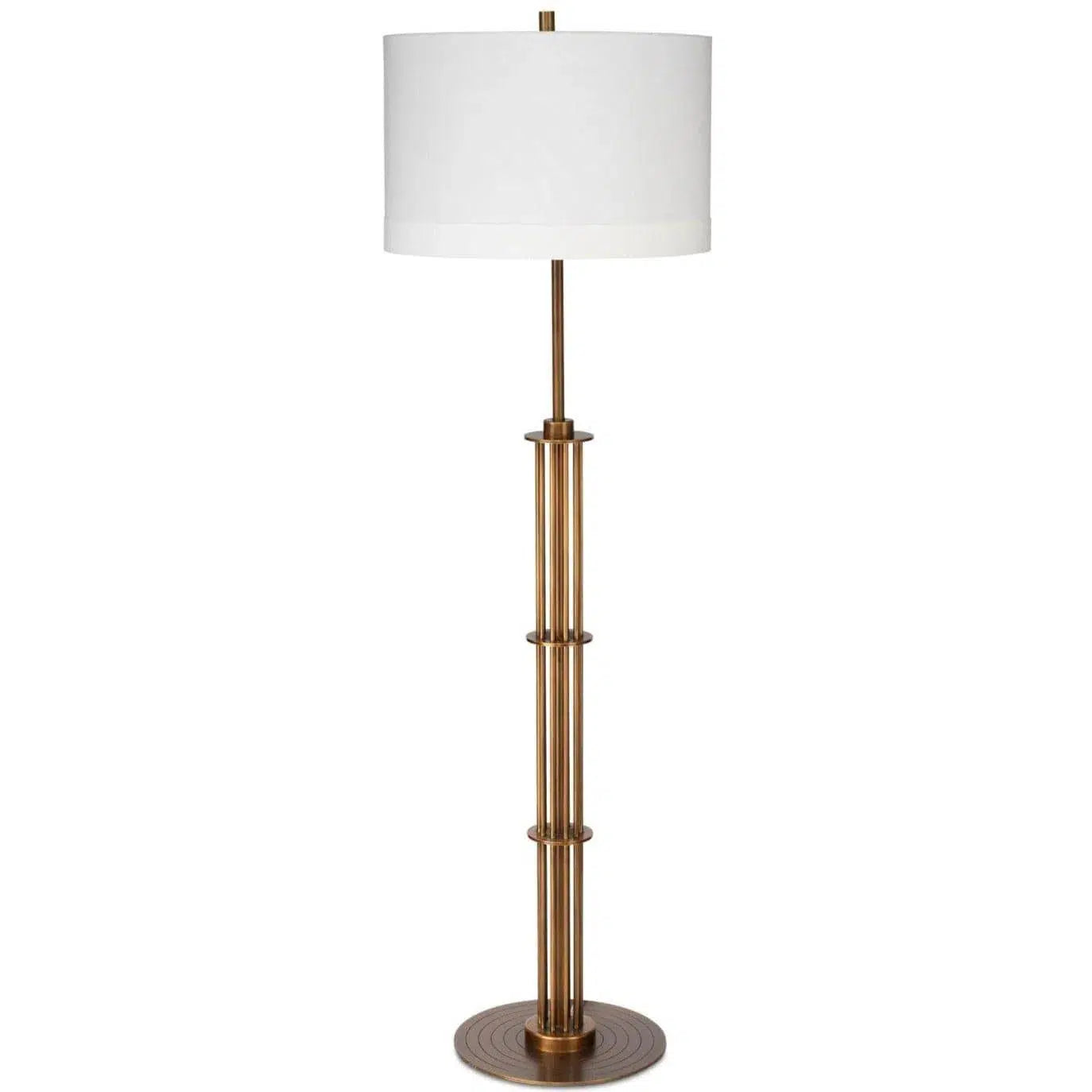 Marble Base Floor Lamp for a Touch of LuxuryAntique Brass Mid-Century Modern Floor Lamp Marcus