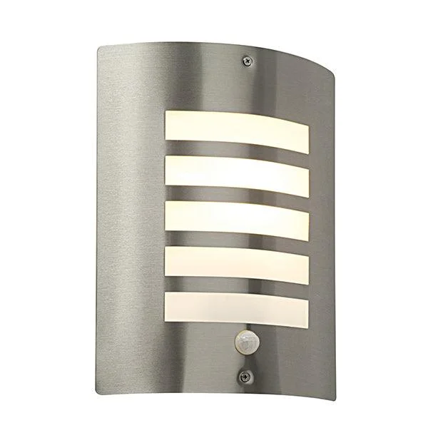 Bohemian Inspired Floor Lamp for Eclectic Home DecorBianco PIR Sensor Outdoor Silver Wall Light IP44 60W