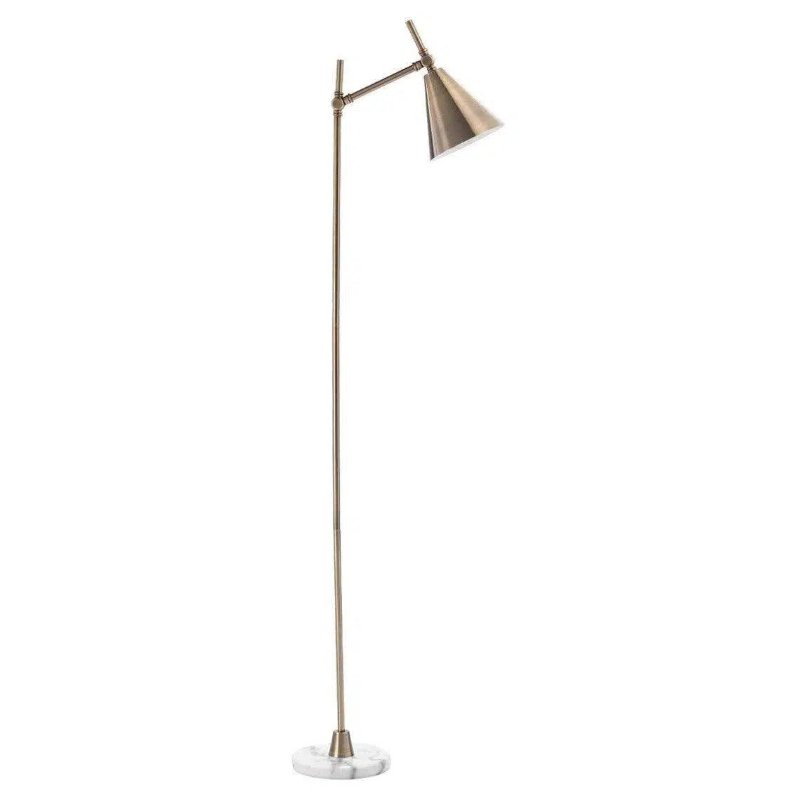 Marble Base Floor Lamp for a Touch of LuxuryBrass Iron Marble Kennedy Floor Lamp