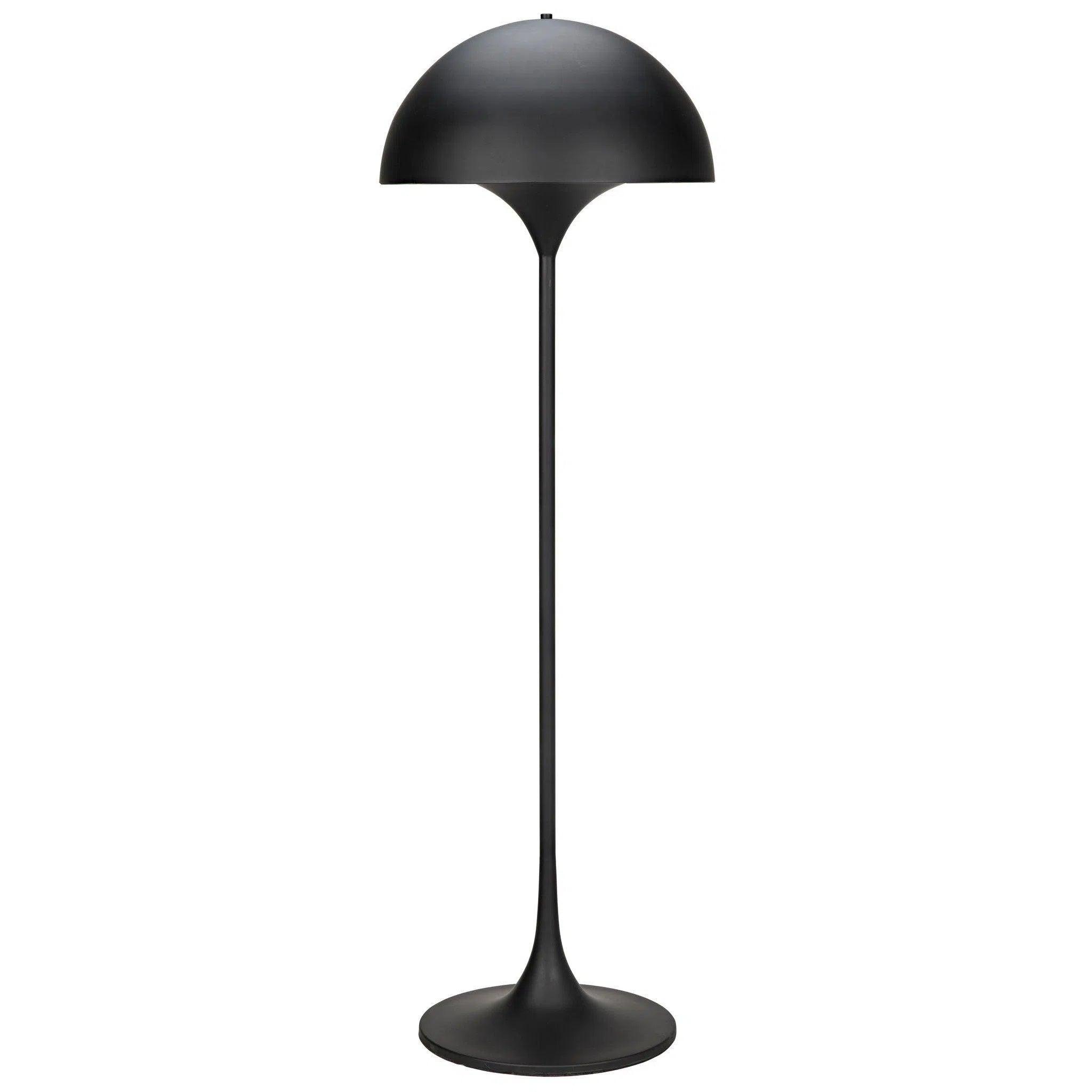 Industrial Style Floor Lamp with Exposed Bulbs for Loft ApartmentsCataracta Floor Lamp, Black Steel