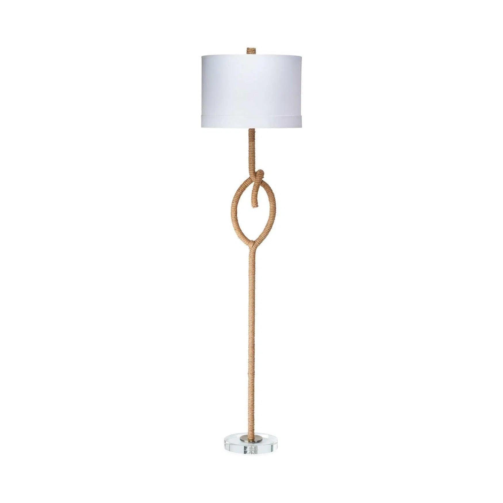 Industrial Style Floor Lamp with Exposed Bulbs for Loft ApartmentsCoastal Style Natural Rope Knot Floor Lamp