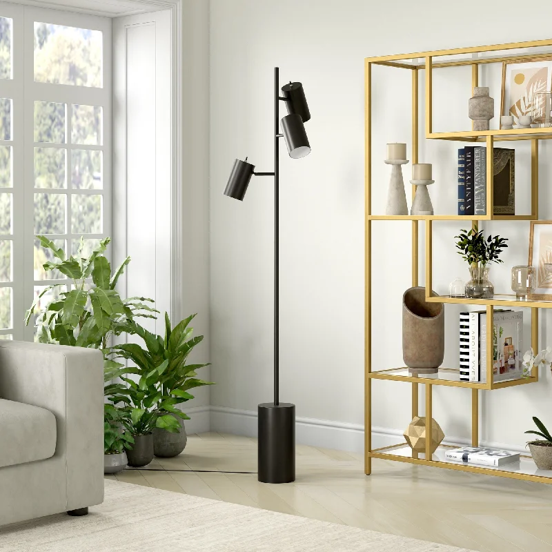 Smart Floor Lamp with Voice Control and Bluetooth ConnectivityDorset 3-Light Floor Lamp with Metal Shades