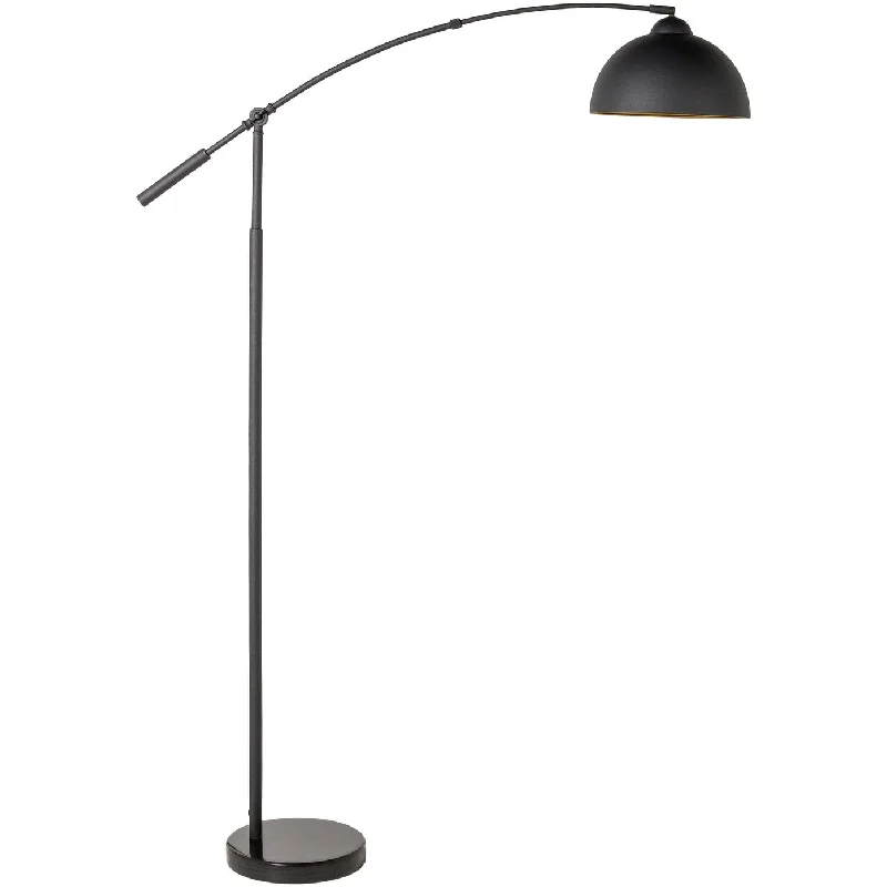 Modern Minimalist Floor Lamp for Contemporary Living RoomsEdmonde Arched Black Modern Floor Lamp - 68"H x 46"W x 12"D