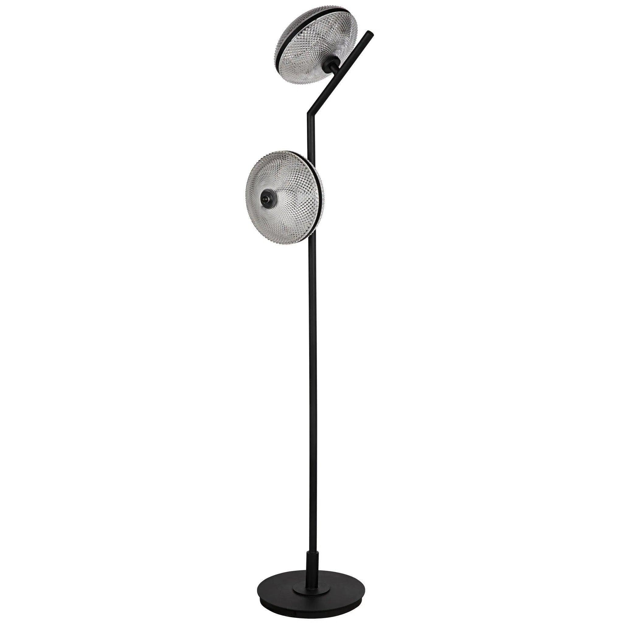 USB Charging Port Floor Lamp for Convenient Device ChargingGibson Floor Lamp, Black Steel