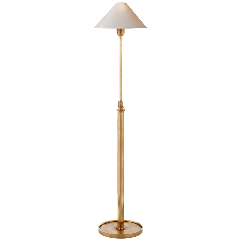 Metal Floor Lamp with a Matte Black Finish for a Sleek LookHargett Floor Lamp in Brass