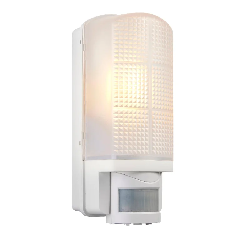 Bohemian Inspired Floor Lamp for Eclectic Home DecorMotion PIR Sensor Outdoor White Wall Light IP44 60W