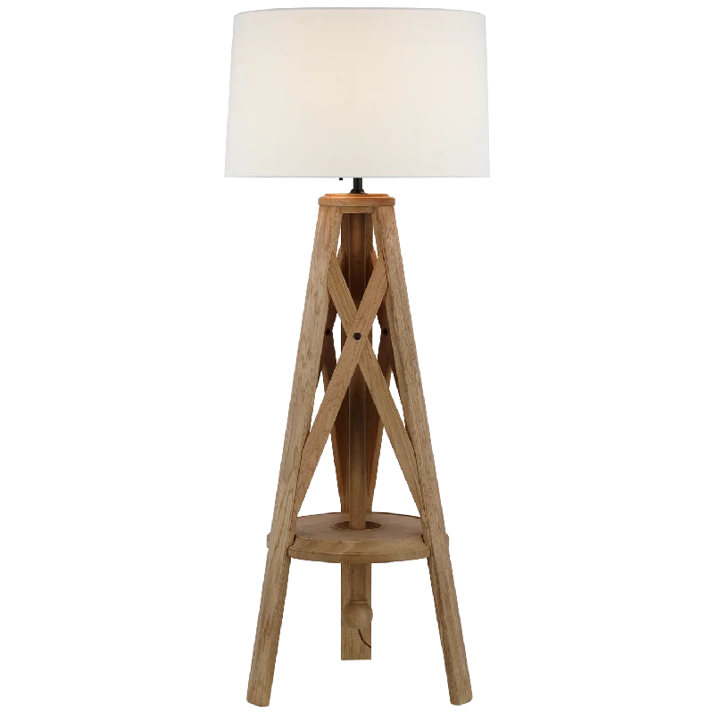 Metal Floor Lamp with a Matte Black Finish for a Sleek LookNatural Oak Holloway Tripod Floor Lamp