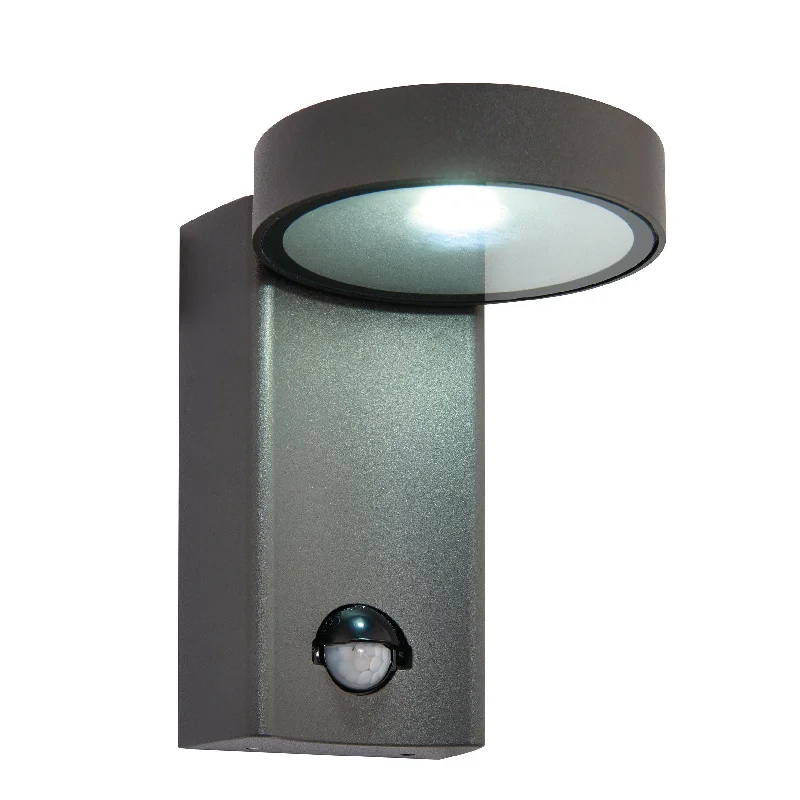 Smart Floor Lamp with Voice Control and Bluetooth ConnectivityOreti PIR Sensor LED Grey Outdoor Wall Light IP44 11.6W