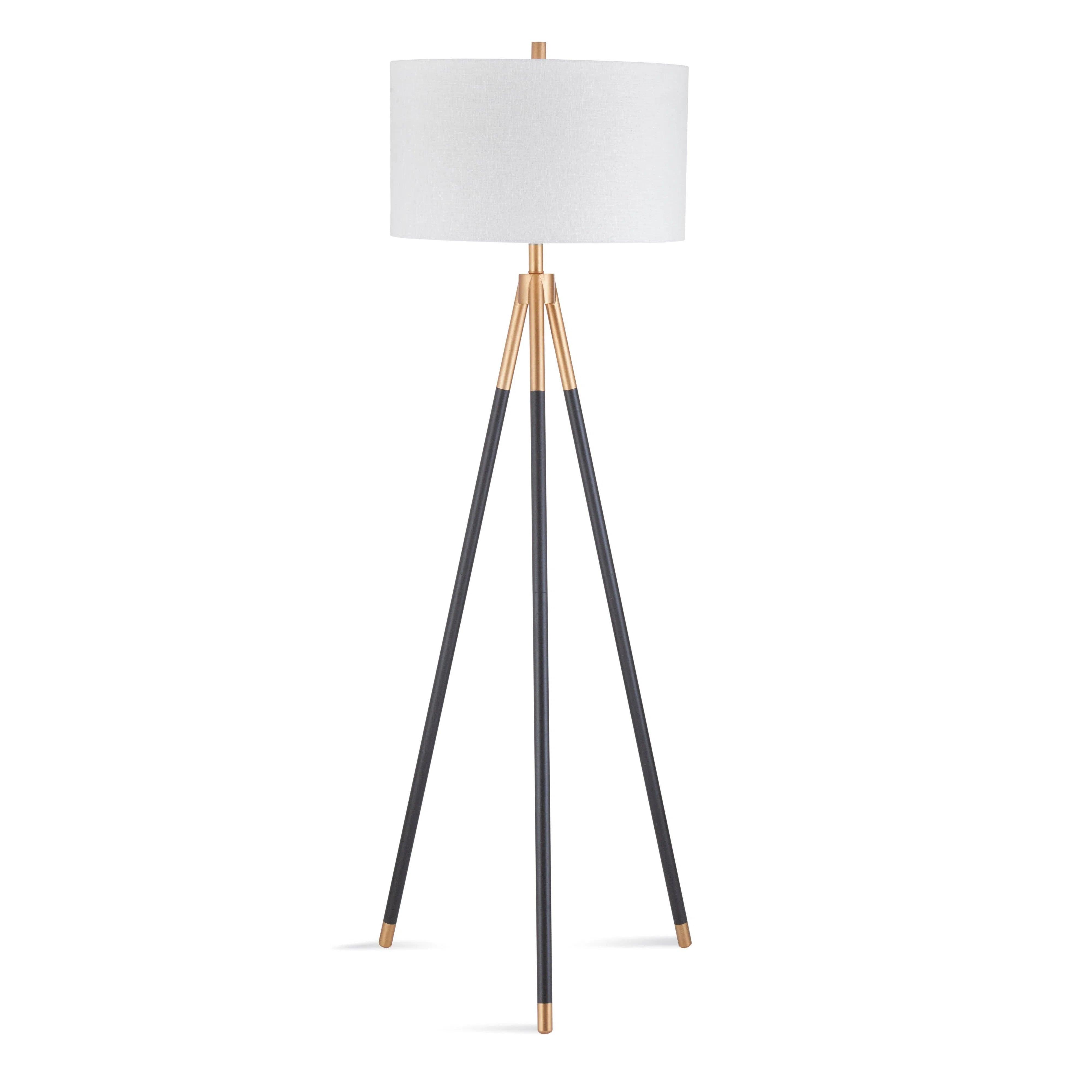 Metal Floor Lamp with a Matte Black Finish for a Sleek LookRowe Metal Black Floor Lamp