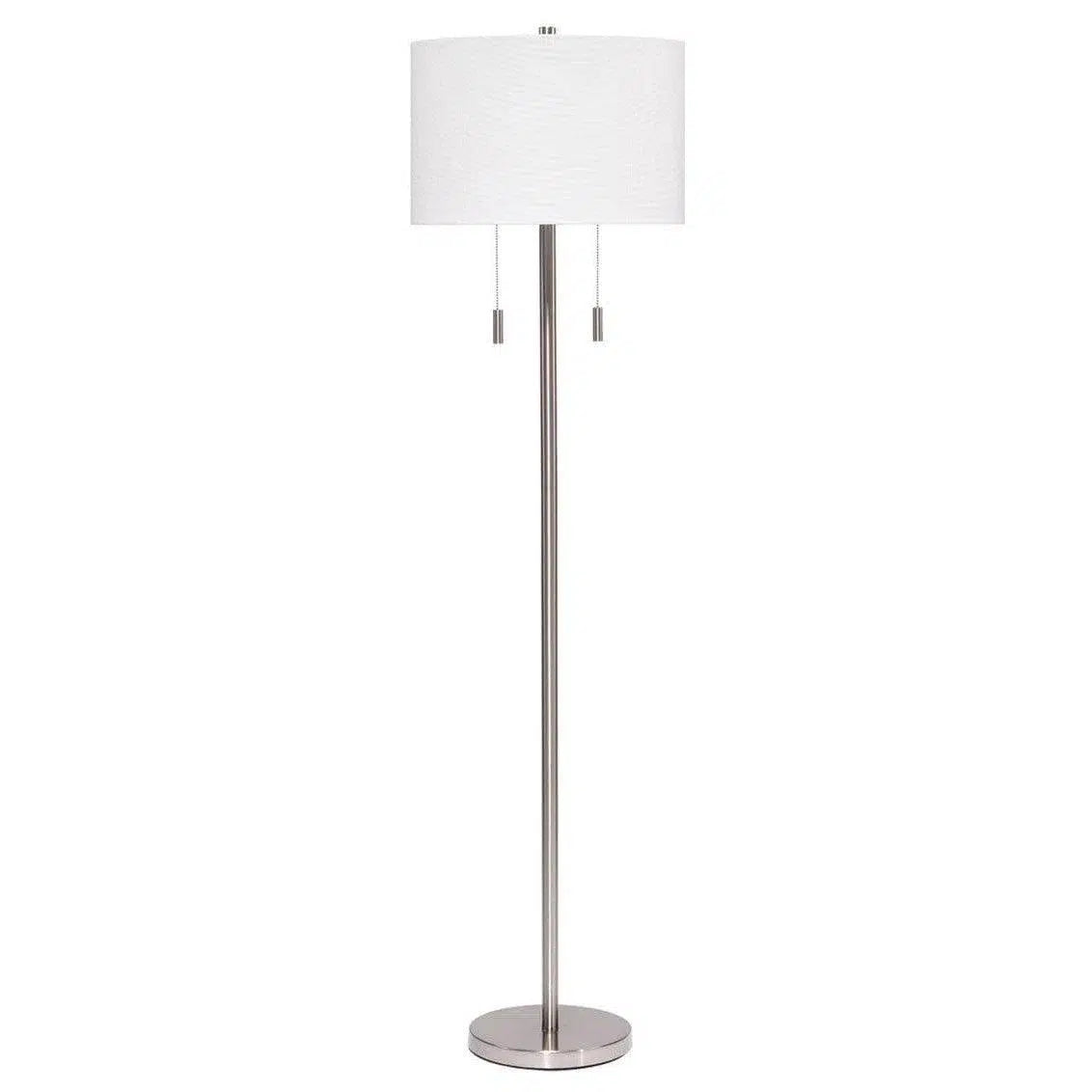  Way Switch Floor Lamp for Multiple Light Intensity LevelsSilver Iron Lincoln Floor Lamp