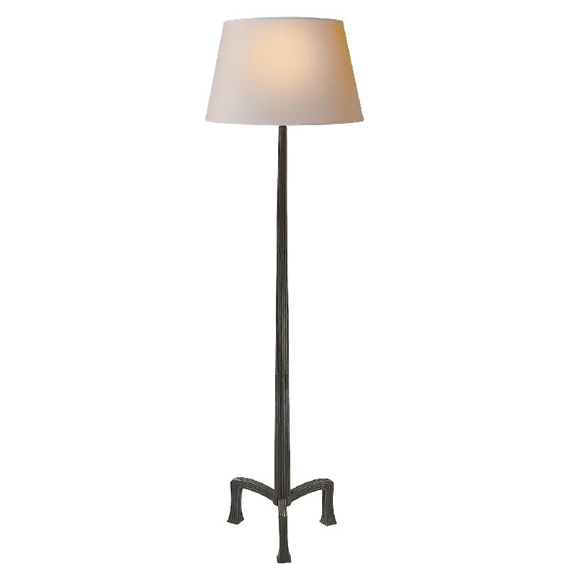 Fabric Floor Lamp with a Linen Shade for a Relaxed AestheticStrie Floor Lamp