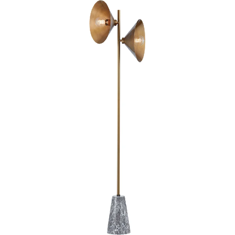 Smart Floor Lamp with Voice Control and Bluetooth ConnectivityBash 2-Light Floor Lamp