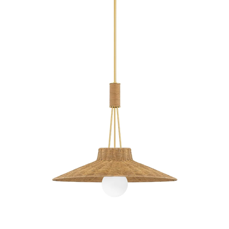 Scandinavian Style Ceiling Lights with Light Wood AccentsLaudine Pendant by Mitzi