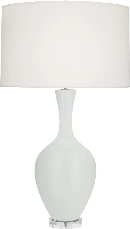 fabric table lamps with a linen shade for a relaxed and breathable lookOne Light Table Lamp