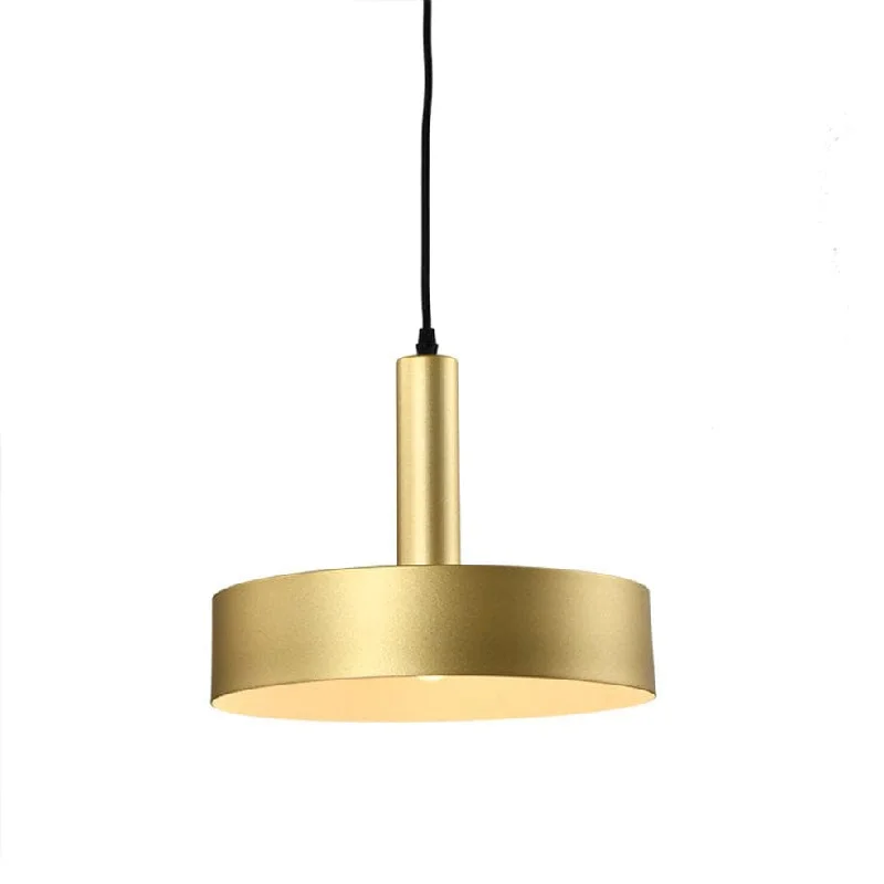 Metal Ceiling Lights in Brass, Copper, Stainless Steel, and IronSombre Pendant Light Metal - Gold or Black